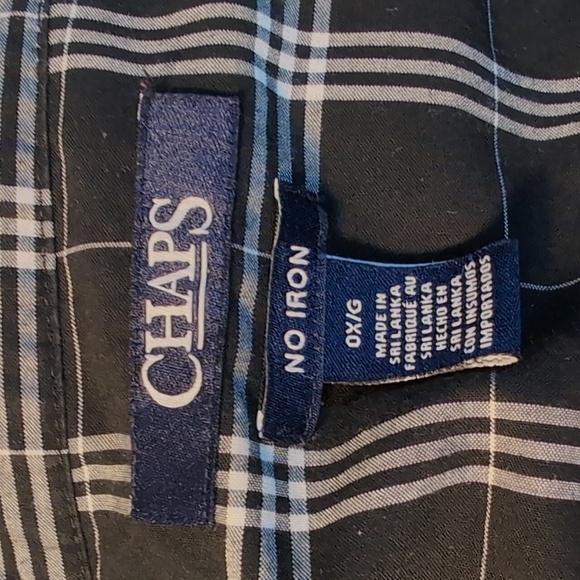 Chaps Shirt Women 0X Black Floral Non Iron Long Sleeve Button Down Top - Picture 13 of 14